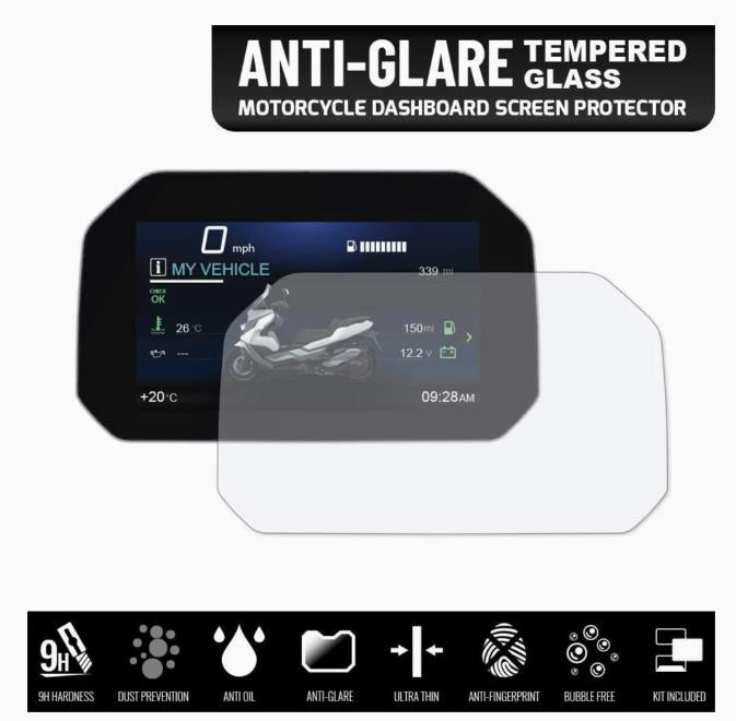 Speedo Angels Tempered Glass Dashboard Screen Protector (Anti Glare) - BMW Connectivity