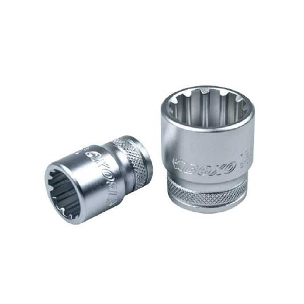 3/8" Dr. Spline Socket  w/ Frosty Finish - Wadamart