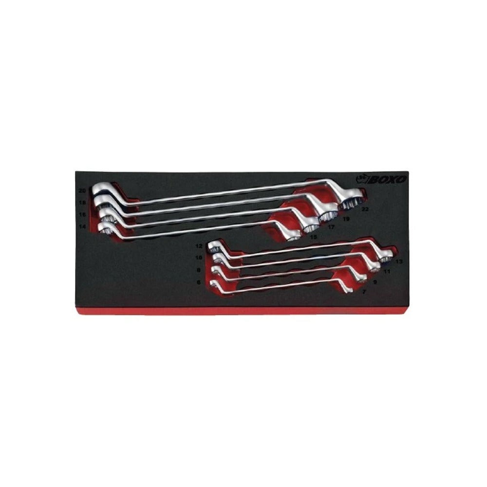8 Pcs Metric Double Ring Wrench Set - Wadamart