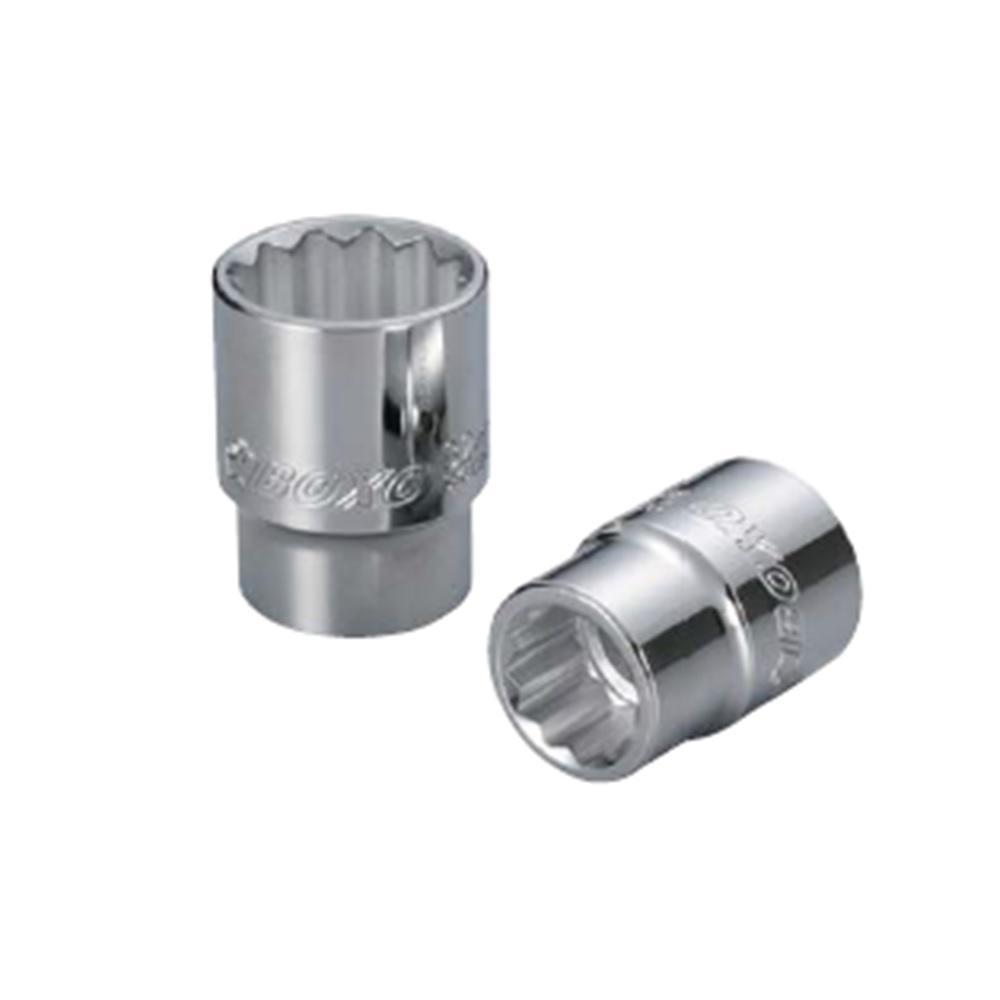 3/8" Dr. 12PT Socket w/ Mirror Finish - Wadamart