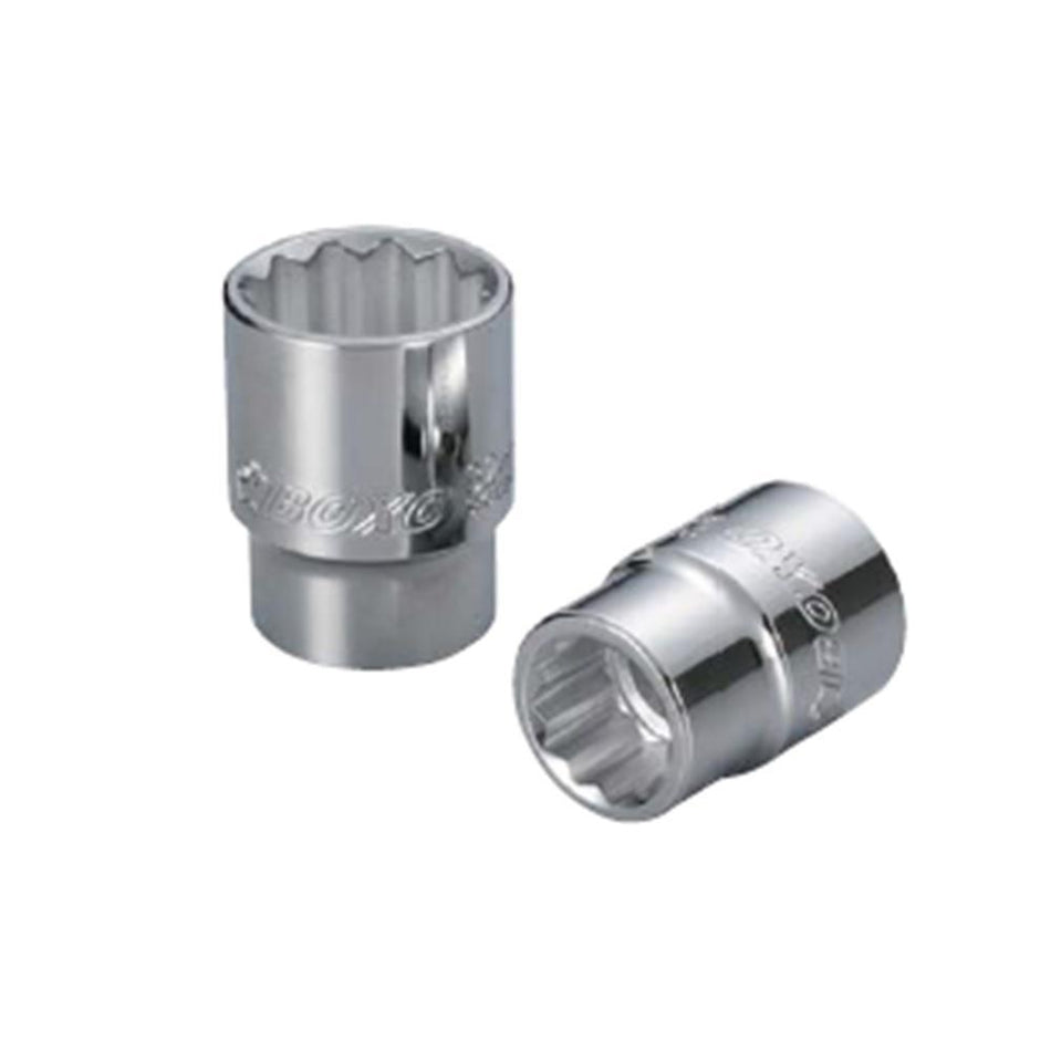 3/8" Dr. 12PT Socket w/ Mirror Finish - Wadamart