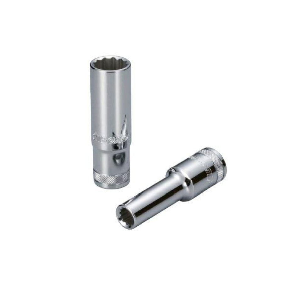 3/8" Dr. 12PT Deep Socket w/ Mirror Finish - Wadamart