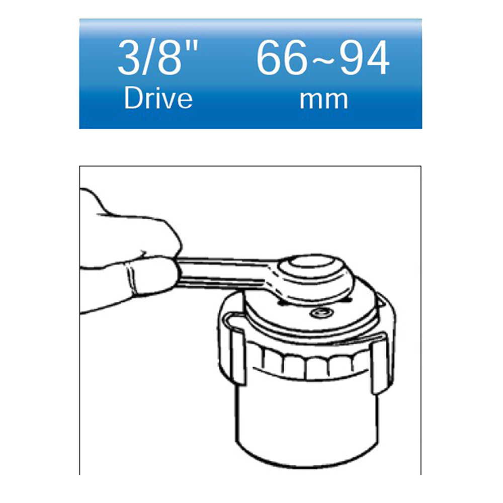 Oil Filter Wrench- Reversible - Wadamart