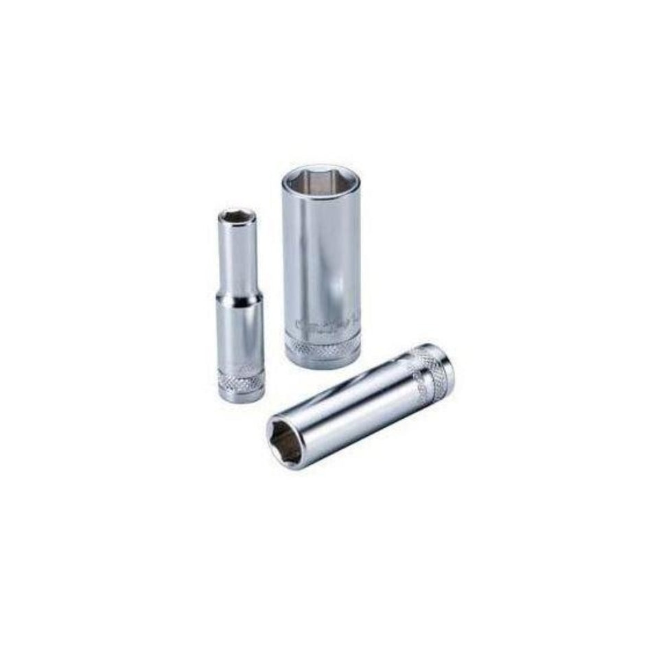 1/4" Dr. 6PT Deep Socket w/ Mirror Finish - Wadamart